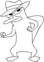 dibujo Perry el ornitorrinco