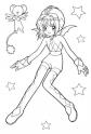 dibujo Sakura volando