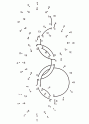 dibujo Unir los puntos - Aros Olimpicos