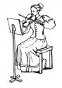 dibujo Violinista 02