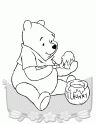 dibujo Winnie come miel
