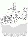 dibujo Winnie disfrazado de Conejito  