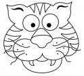 dibujo Careta Tigre