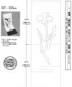 dibujo Flor Lys - Tarjeta Kirigami