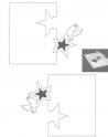 dibujo Kirigami tarjeta pajaritos