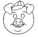 dibujo Máscara, Careta de Cerdito