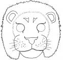 dibujo Máscara, Careta de Leon