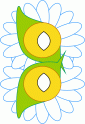 dibujo Mscara de flor